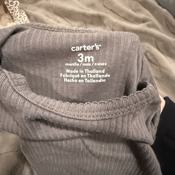 Carter's Gray Ribbed Baby Set - Picture 3 of 5